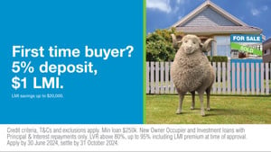 Borrow up to 95% and shear up to $5,000 off your LMI