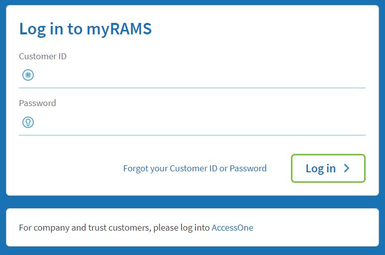 Manage your Accounts Online with myRAMS | RAMS
