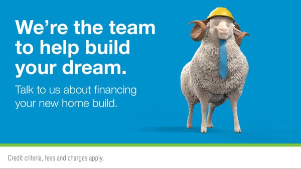 Talk to us about financing your new home build